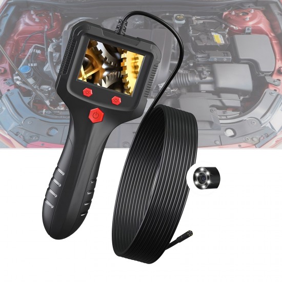 Borescope Endoscope Inspection Camera With 8 Led Lights, Handheld Sewer Endoscope Camera Screen Borescope Portable Snake Camera With 16.4FT Borescope Endoscope Inspection Camera With 8 Led Lights, Handheld Sewer Endoscope Camera Screen Borescope Portable Snake Camera With 16.4FT